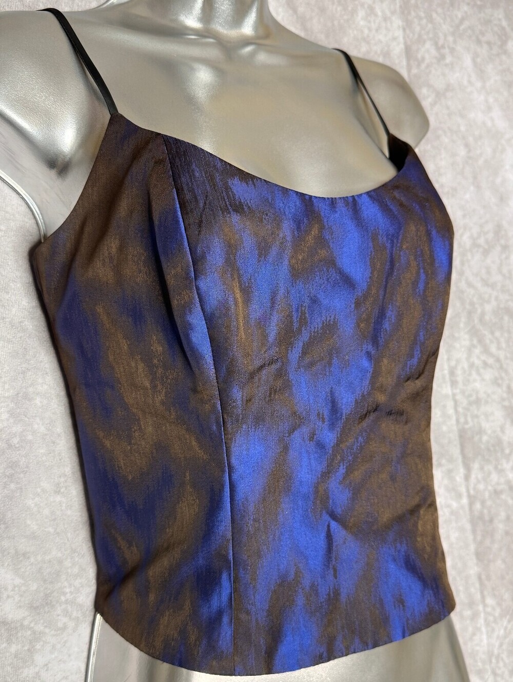 90s-Y2K Flores & Flores Structured Cropped Camisole Top Size 6